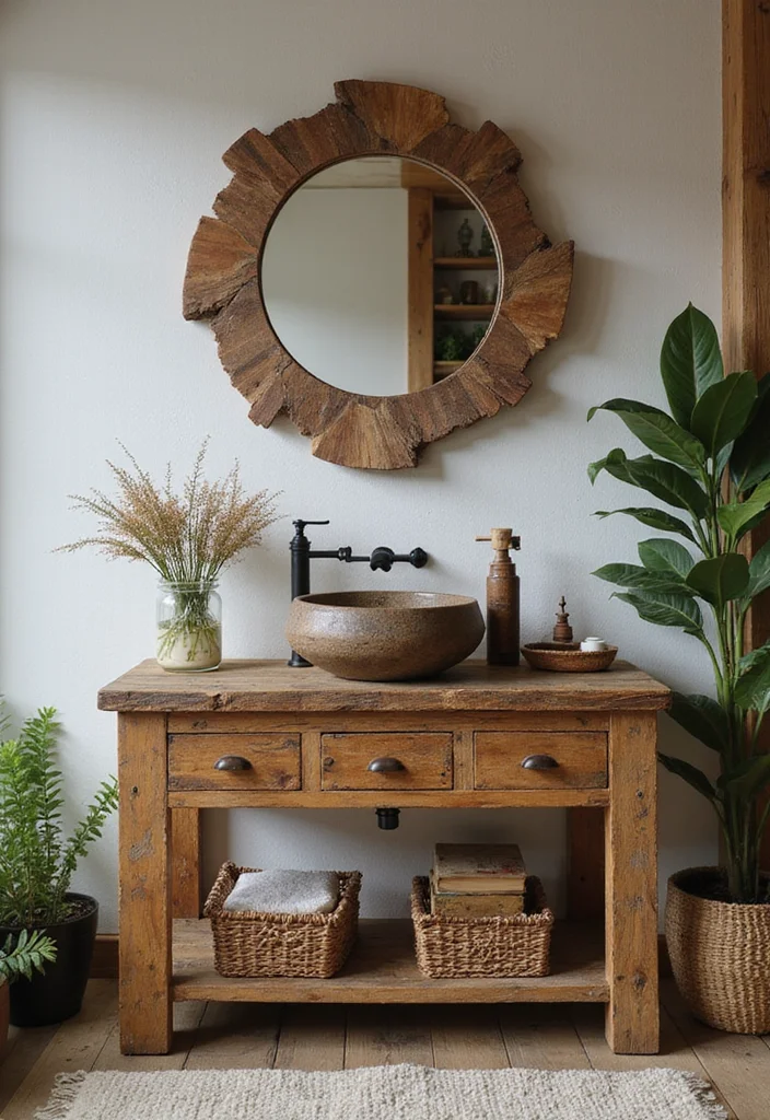 16 Bathroom Vanity Design Ideas You Should Save 1. Reclaimed Wood Vanity