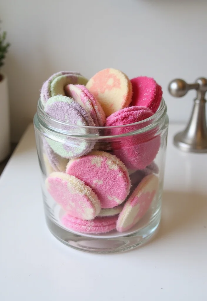 16 DIY Bathroom Ideas For A Budget Makeover 16. Reusable Makeup Remover Pads