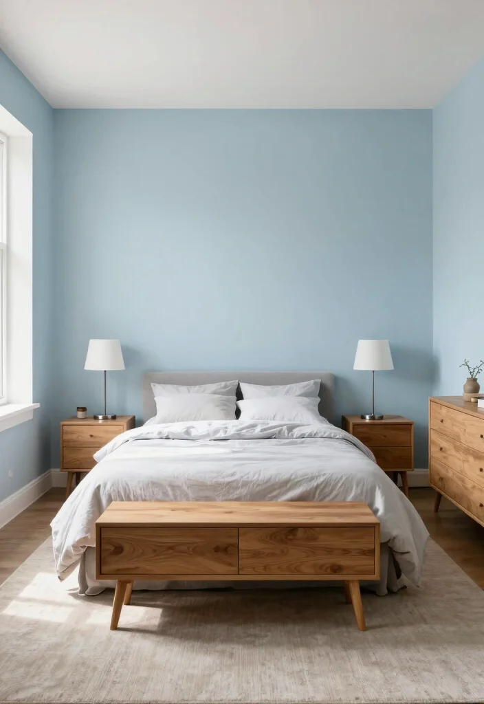 16 Long Narrow Bedroom Layout Ideas For Better Flow 1. Symmetrical Bed Placement