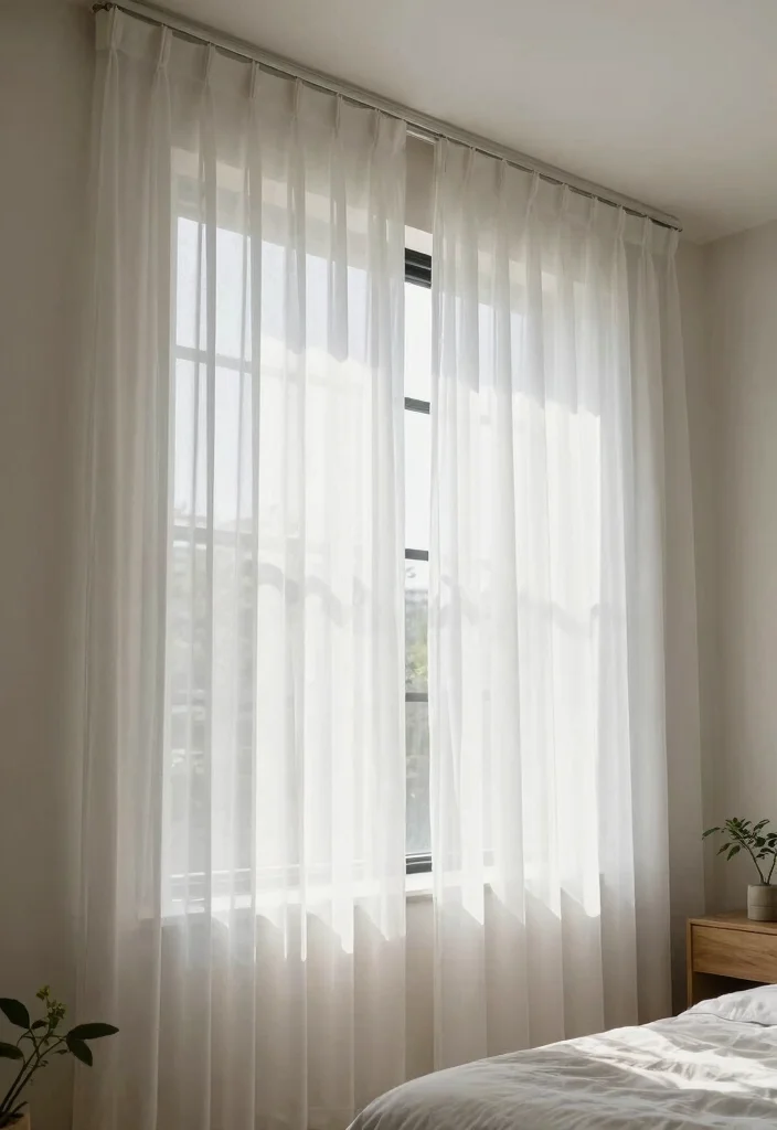 16 Long Narrow Bedroom Layout Ideas For Better Flow 13. Creative Window Treatments