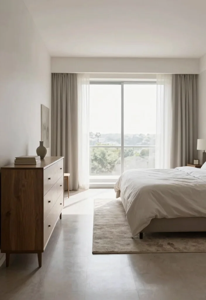 16 Long Narrow Bedroom Layout Ideas For Better Flow 5. Open Walkway