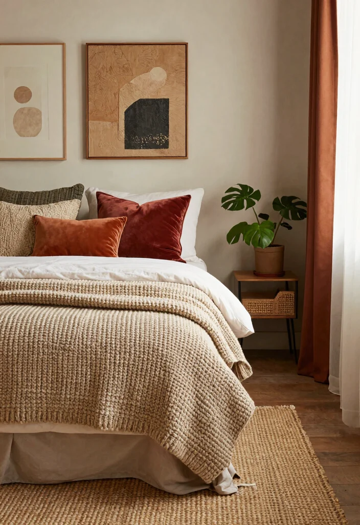 16 Long Narrow Bedroom Layout Ideas For Better Flow 7. Textured Accents