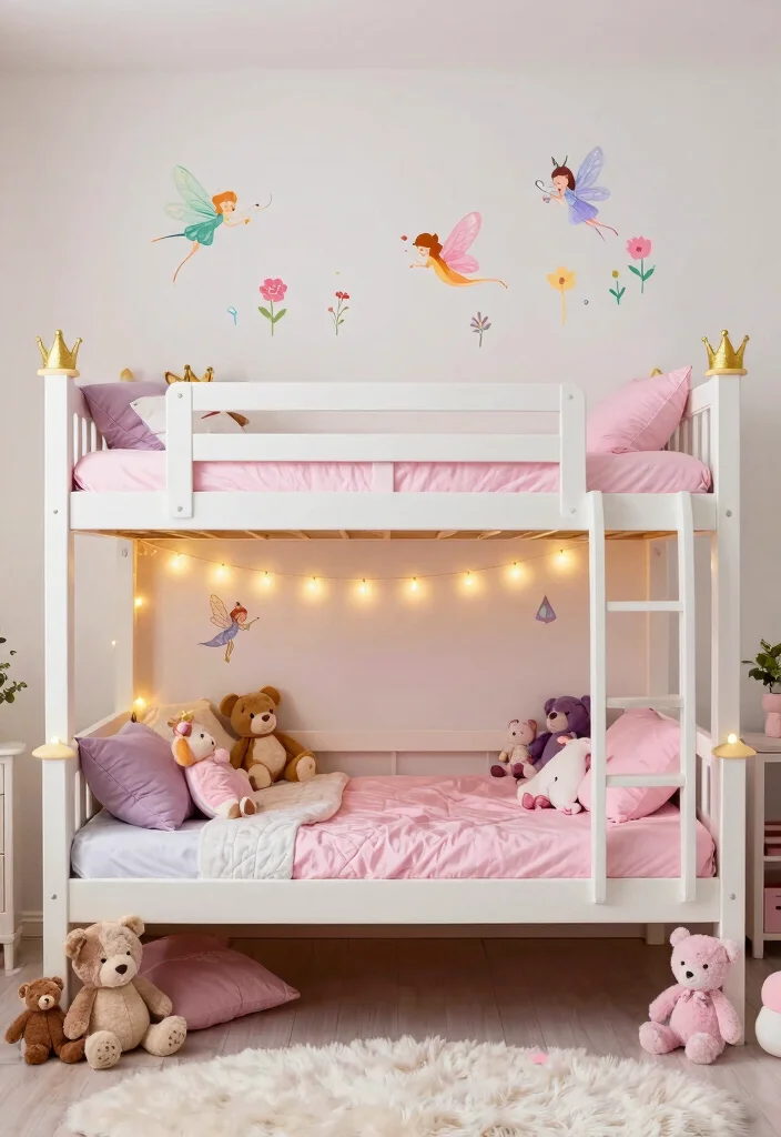16 Toddler Girl Bedroom Bunk Bed Ideas For Small Rooms 6. Themed Bunk Beds