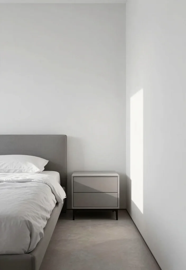17 Long Narrow Bedroom Aesthetic Ideas That Look Intentional 9. Keep It Minimal with Clean Lines