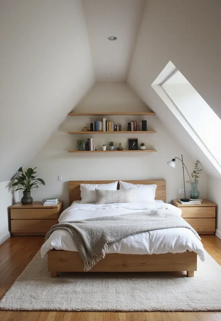25 Attic Loft Bedroom Ideas That Make the Most of Every Angle 13. Smart Storage Solutions