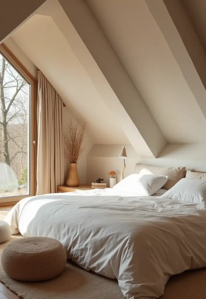 25 Attic Loft Bedroom Ideas That Make the Most of Every Angle 9. Zen Space