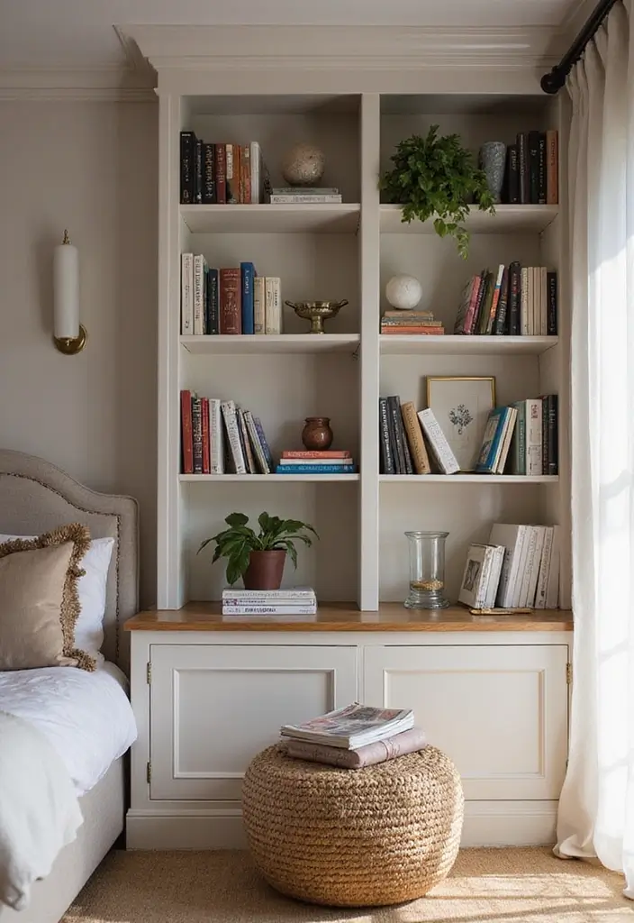 25 Bedroom Ideas Interior Design That Feel Modern Timeless 10. Curated Bookshelves