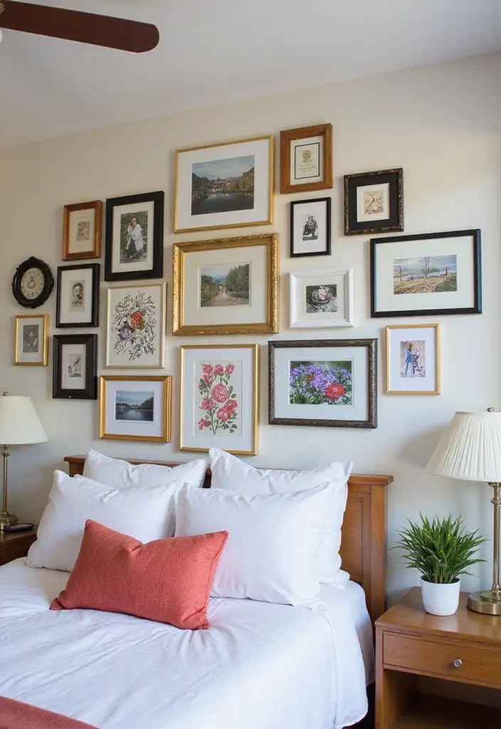 25 Bedroom Ideas Interior Design That Feel Modern Timeless 11. Personalized Gallery Wall