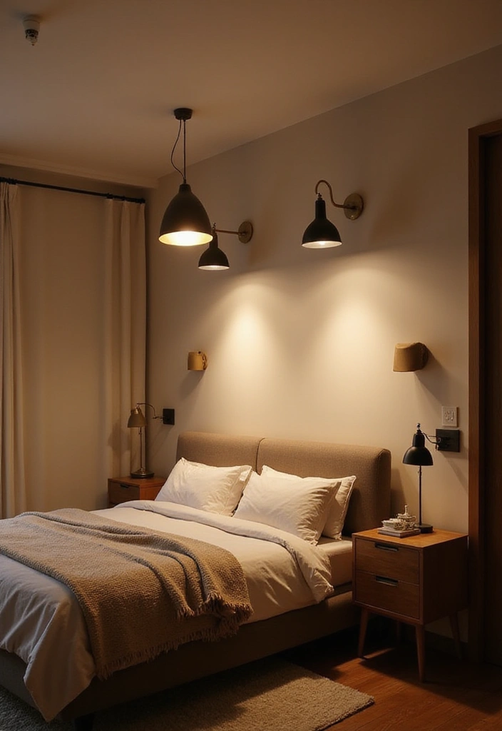 25 Bedroom Ideas Interior Design That Feel Modern Timeless 13. Layered Lighting