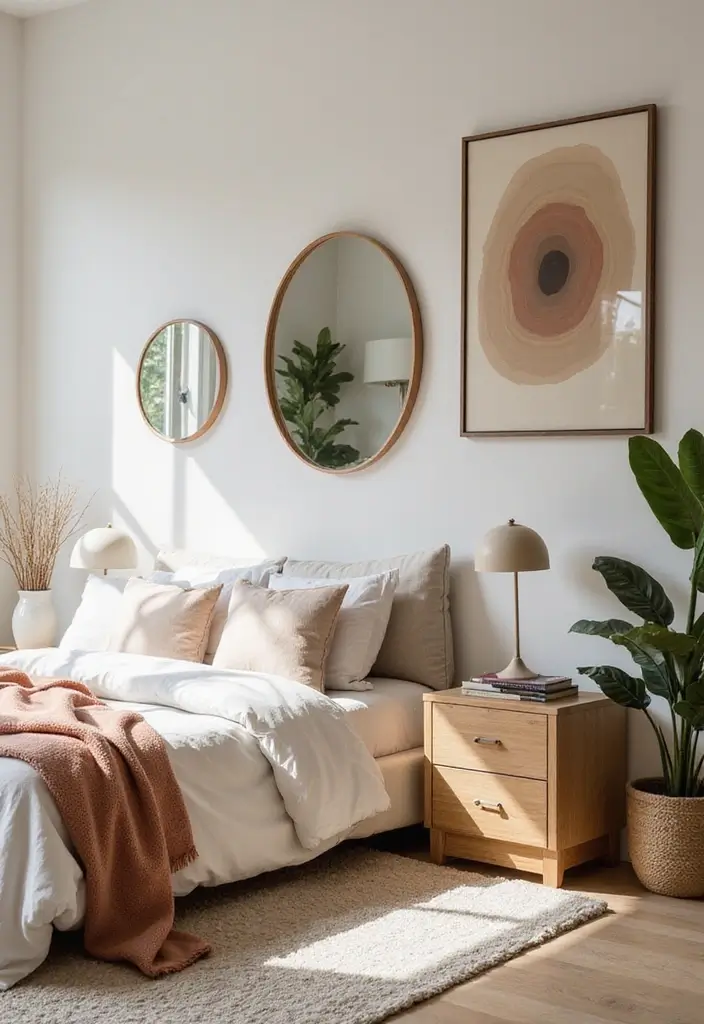 25 Bedroom Ideas Interior Design That Feel Modern Timeless 18. Organic Shapes in Decor