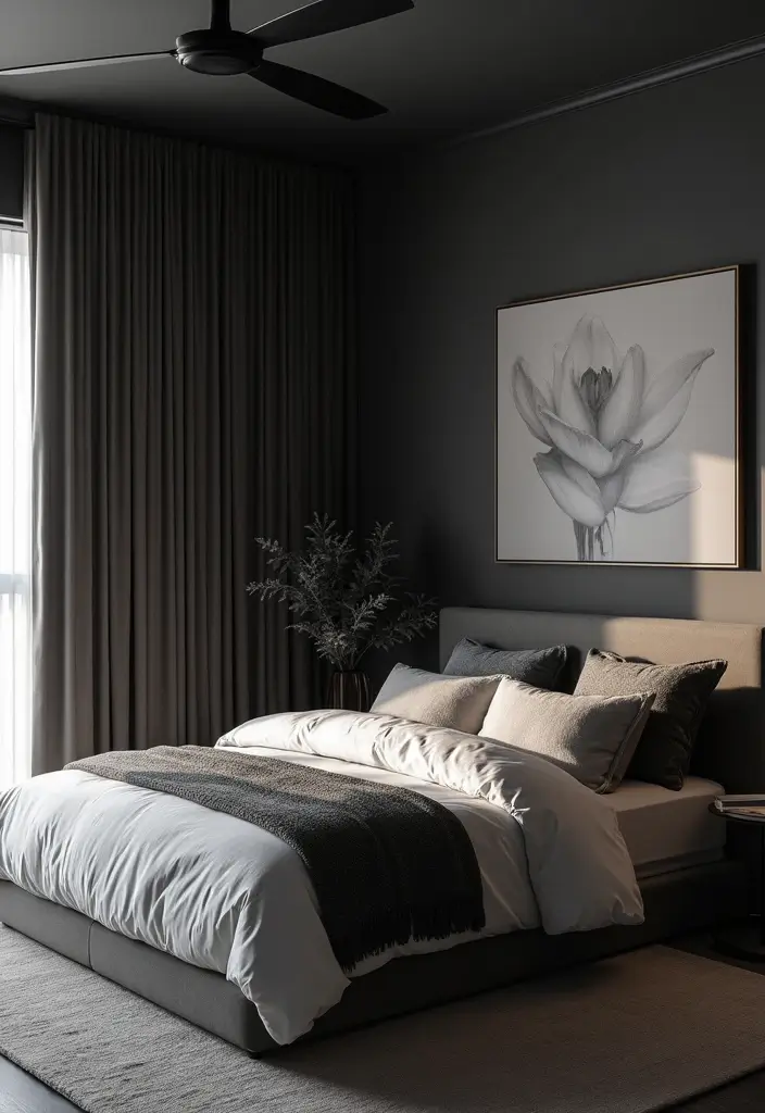 25 Bedroom Ideas Interior Design That Feel Modern Timeless 19. Monochrome Magic