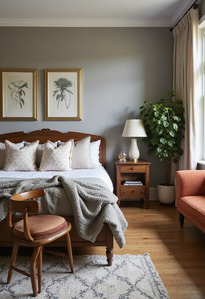 25 Bedroom Ideas Interior Design That Feel Modern Timeless 5. Vintage Modern Fusion