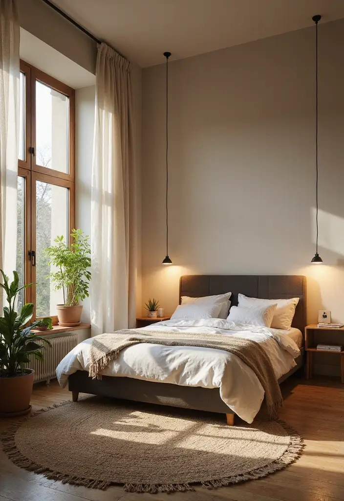 25 Bedroom Ideas Interior Design That Feel Modern Timeless 6. Eco Friendly Lighting Solutions