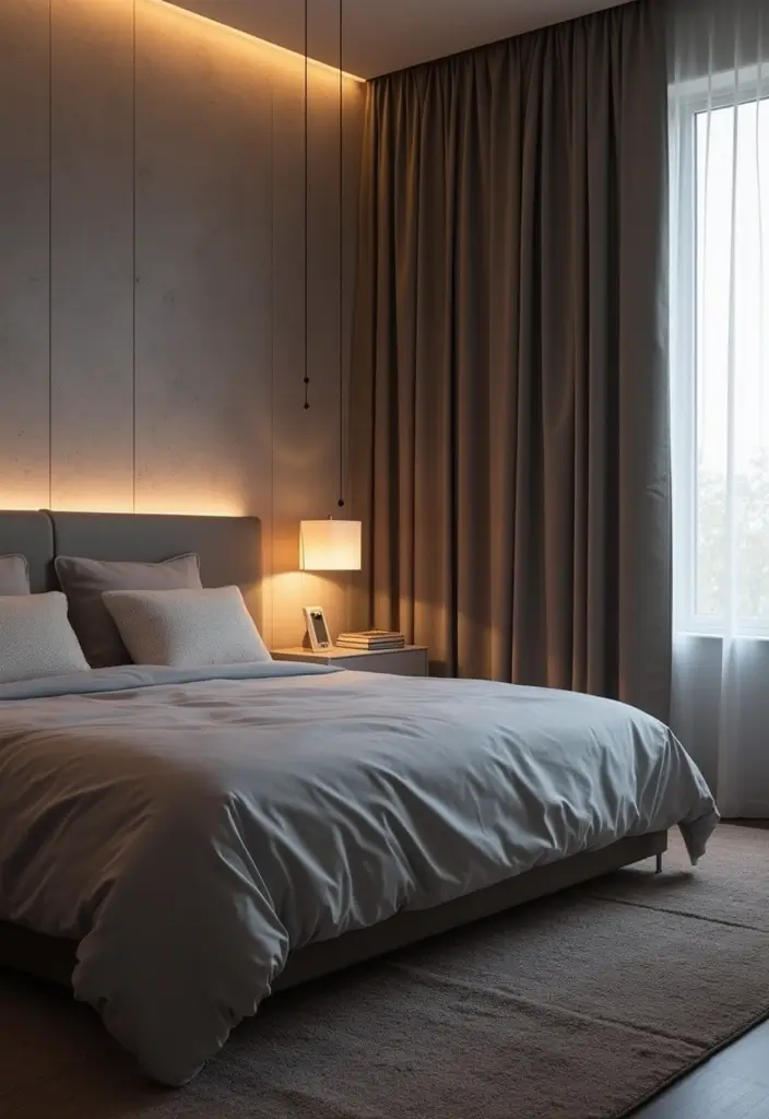 25 Bedroom Ideas Interior Design That Feel Modern Timeless 9. Smart Technology Integration