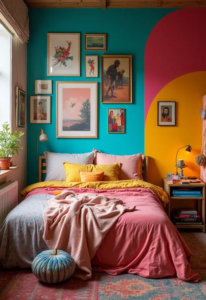 25 Bedroom Ideas for Two Sisters That Feel Like a Fairytale 10. Artistic Haven