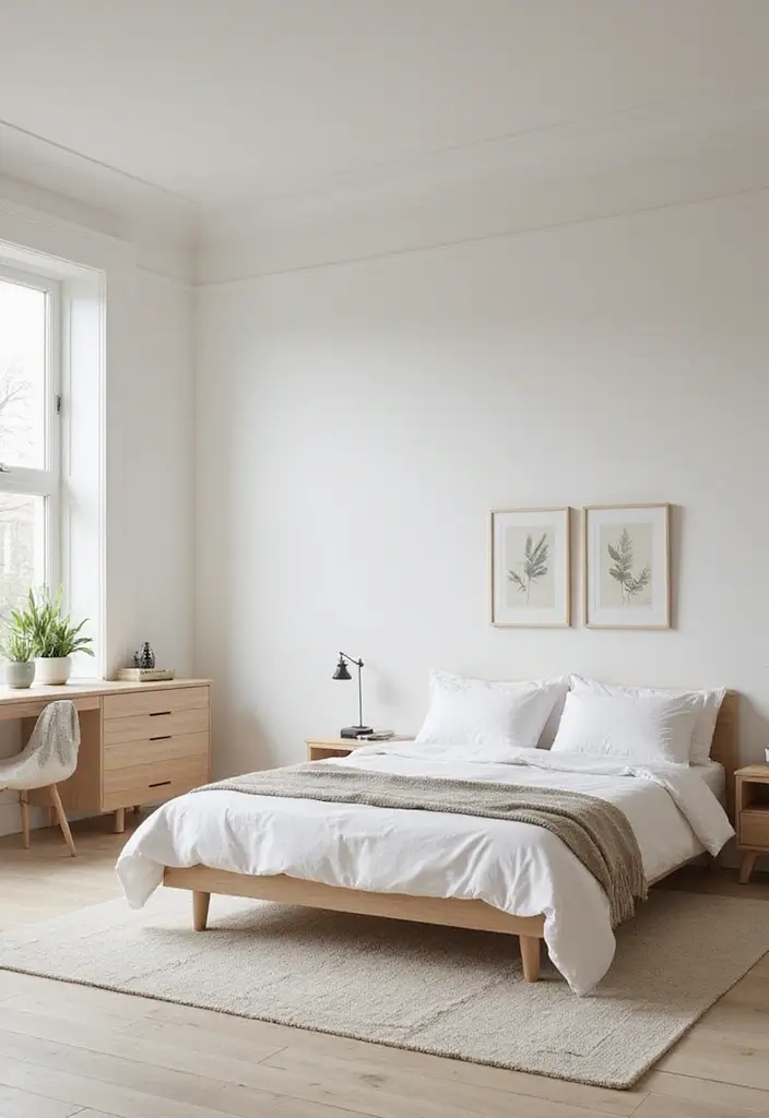 25 Bedroom Ideas for Two Sisters That Feel Like a Fairytale 12. Modern Minimalism