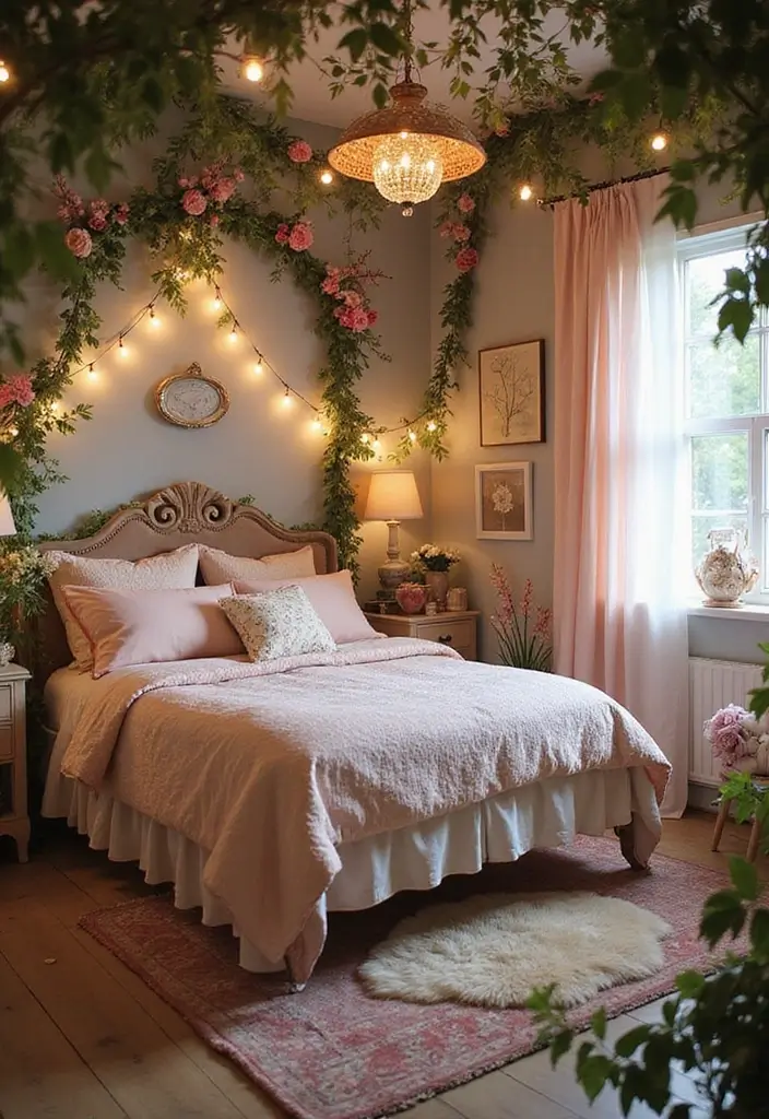 25 Bedroom Ideas for Two Sisters That Feel Like a Fairytale 13. Fairy Garden Retreat