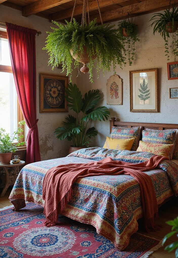25 Bedroom Ideas for Two Sisters That Feel Like a Fairytale 4. Bohemian Bliss