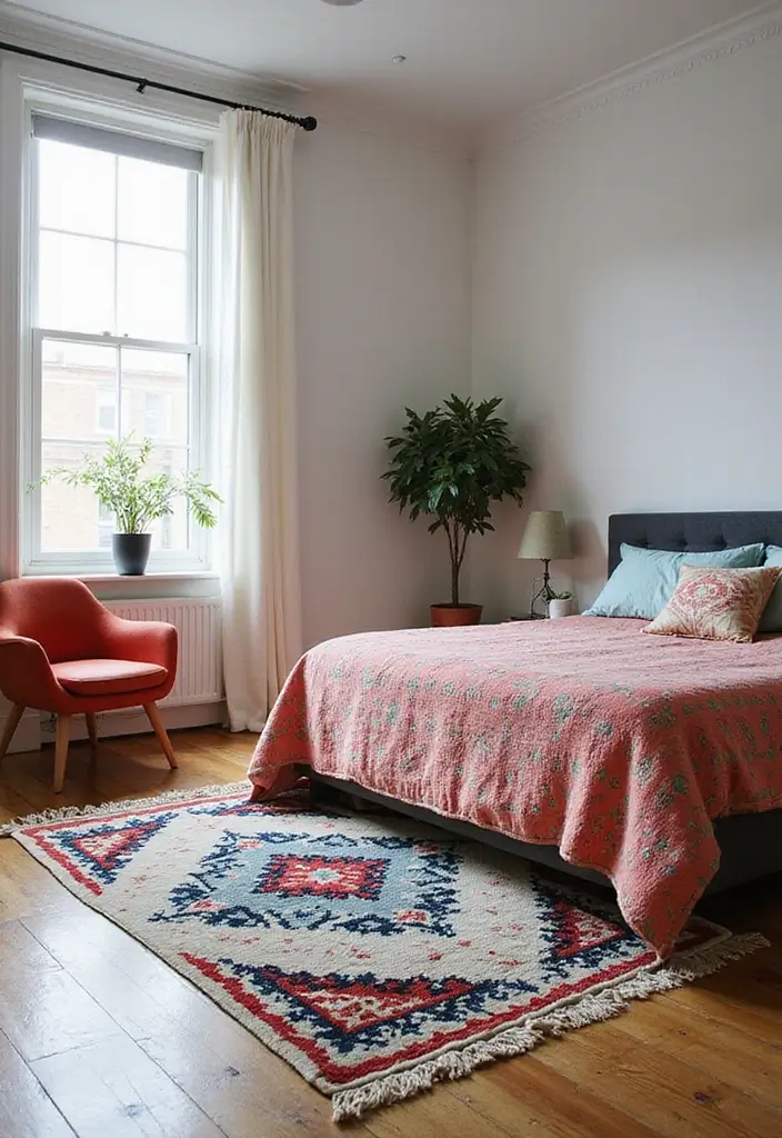 25 Bedroom Ideas for Women in Their 20s That Feel Chic Fresh 20. Rugs with Personality