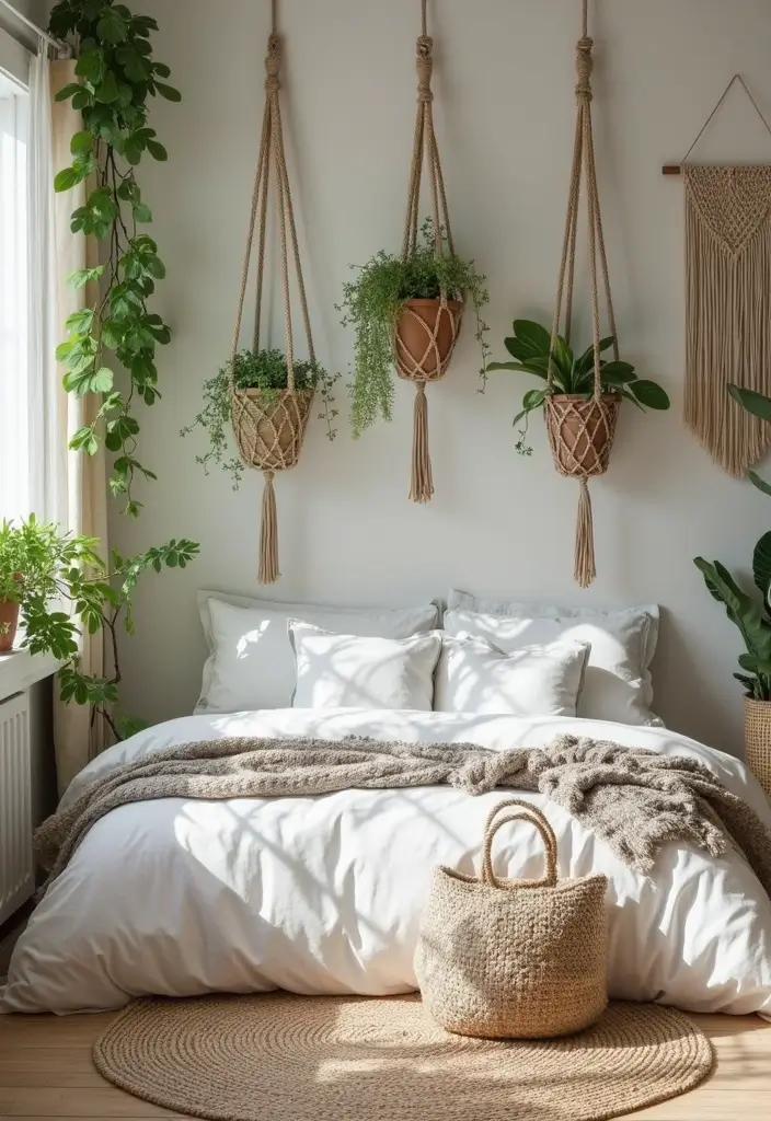 25 Bedroom Ideas for Women in Their 20s That Feel Chic Fresh 4. Boho Chic Macrame