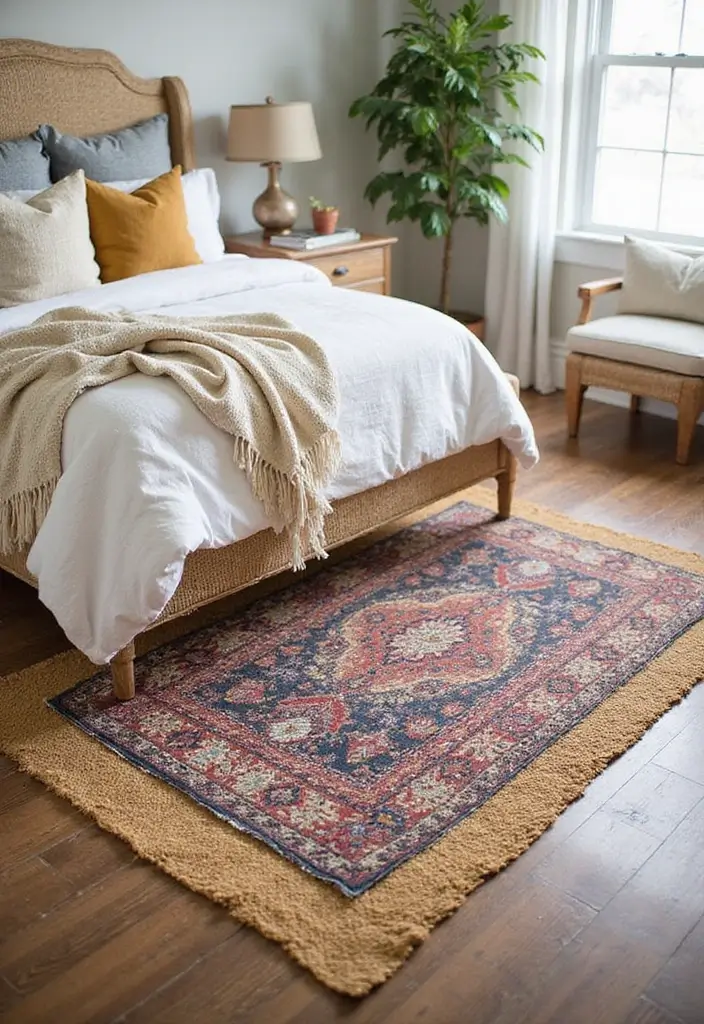 25 Bedroom Ideas for Women in Their 20s That Feel Chic Fresh 9. Layered Rugs