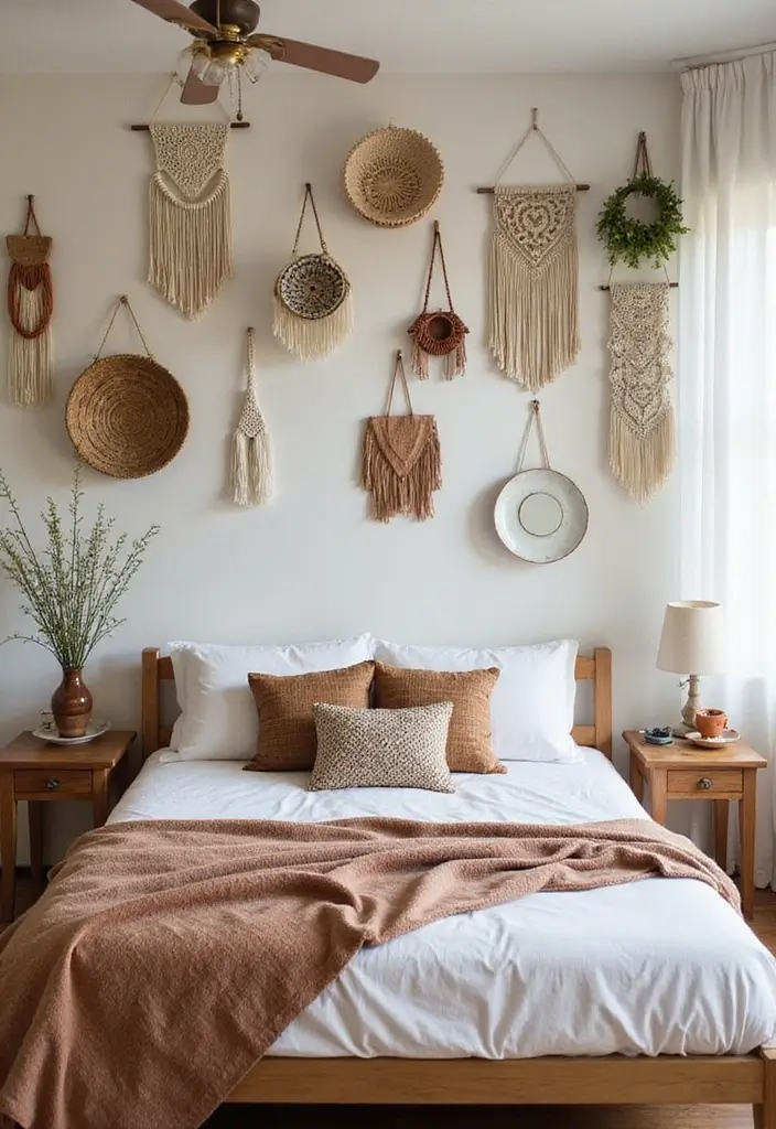 25 Cozy Bedroom Decor Ideas That Make Every Night Special 11. Handcrafted Decor