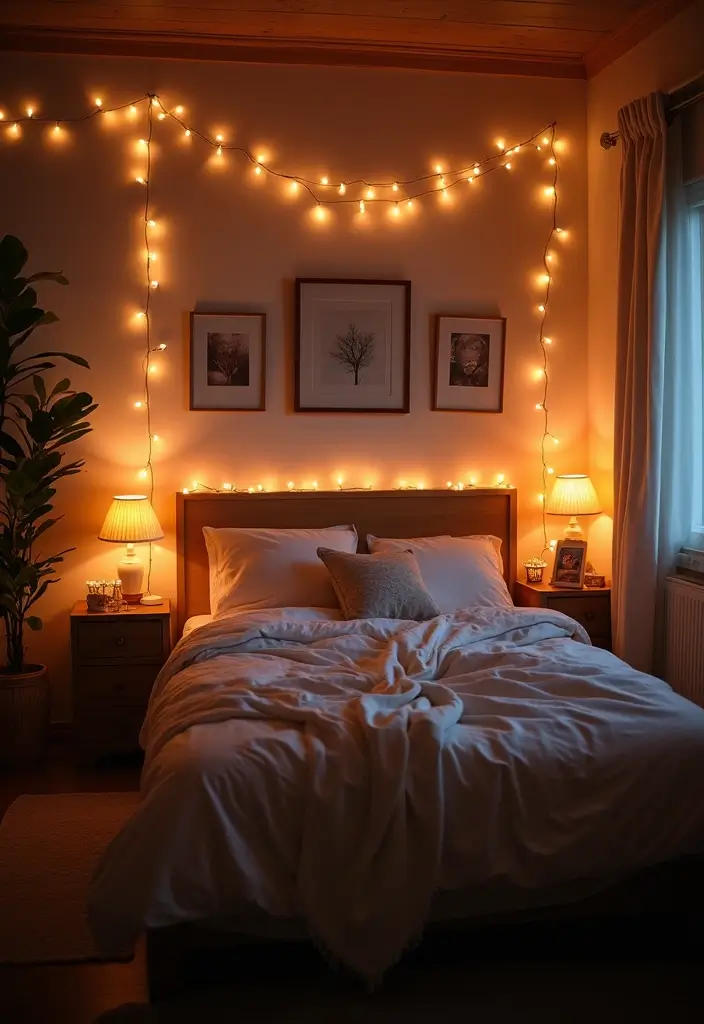 25 Cozy Bedroom Decor Ideas That Make Every Night Special 2. Ambient Lighting Ideas