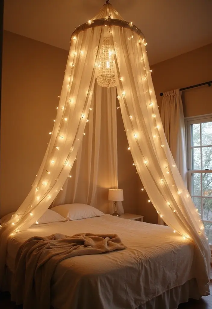 25 Cozy Bedroom Decor Ideas That Make Every Night Special 9. A Canopy of Comfort