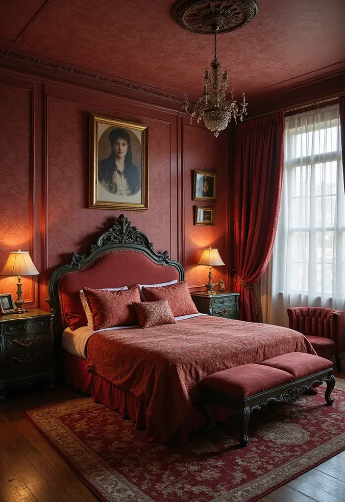 25 Cute Bedroom Ideas Bloxburg That Are Easy to Recreate 4. Vintage Glam