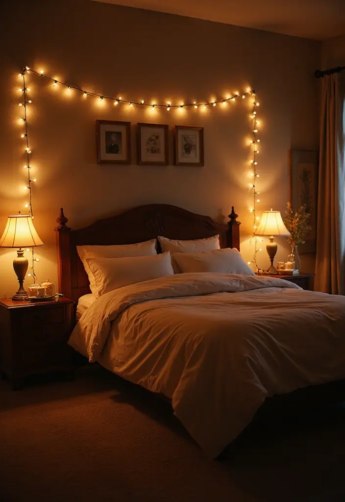 25 Dark Moody Bedroom Ideas That Create a Relaxing Escape 3. Soft Lighting Ideas