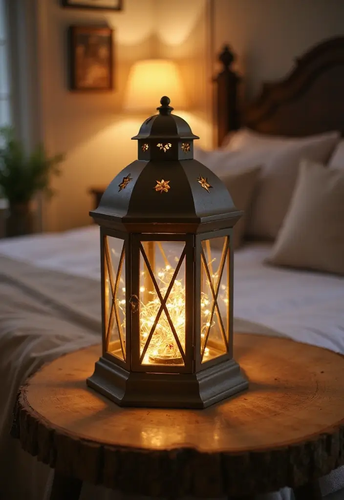 25 Fairy Lights Bedroom Ideas That Feel Dreamy and Magical 22. Fairy Light Lanterns