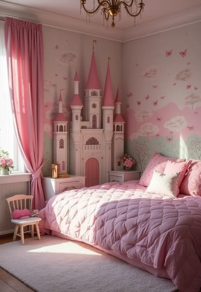 25 Girls Bedroom Ideas for 6 Year Olds That Are Sweet Playful 16. Fairytale Castle Escape