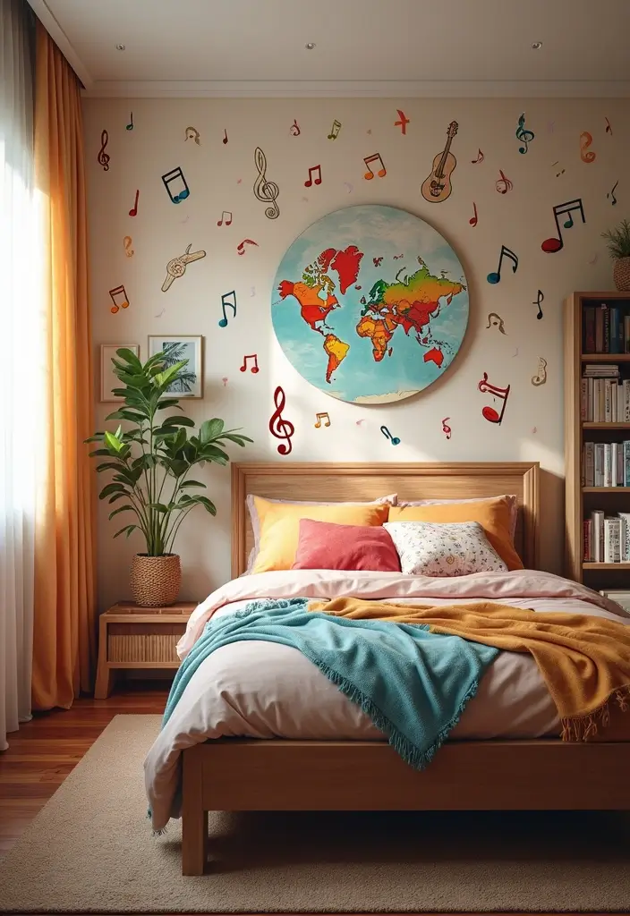 25 Girls Bedroom Ideas for 6 Year Olds That Are Sweet Playful 18. Musical Melody Room