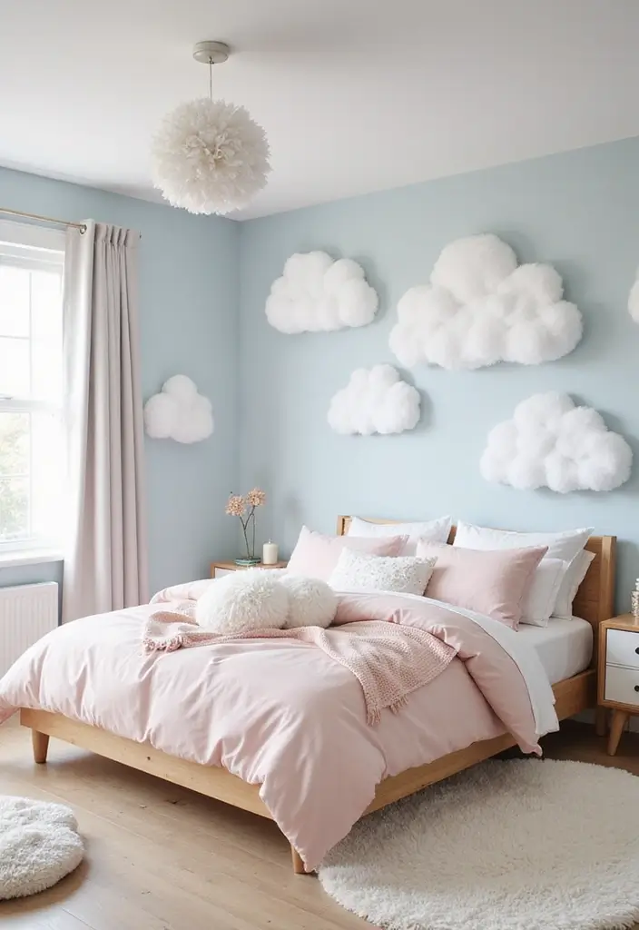 25 Girls Bedroom Ideas for 6 Year Olds That Are Sweet Playful 21. Ethereal Cloud Room