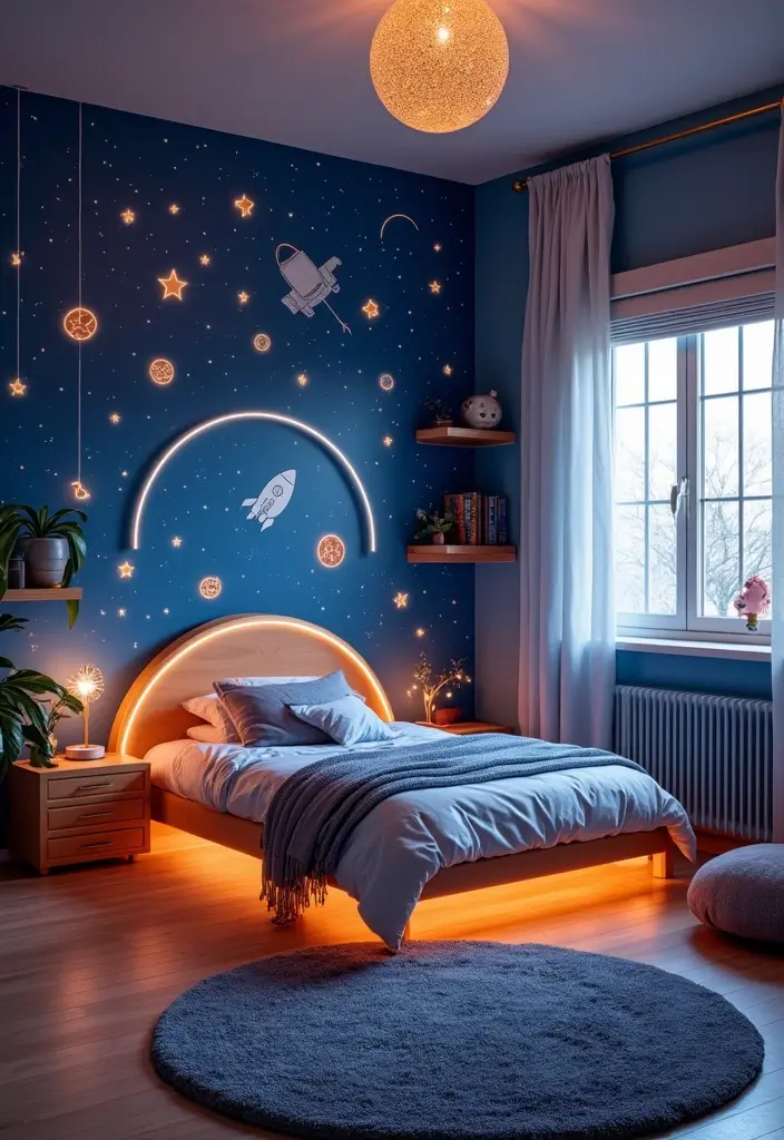 25 Girls Bedroom Ideas for 6 Year Olds That Are Sweet Playful 3. Space Explorers Dream