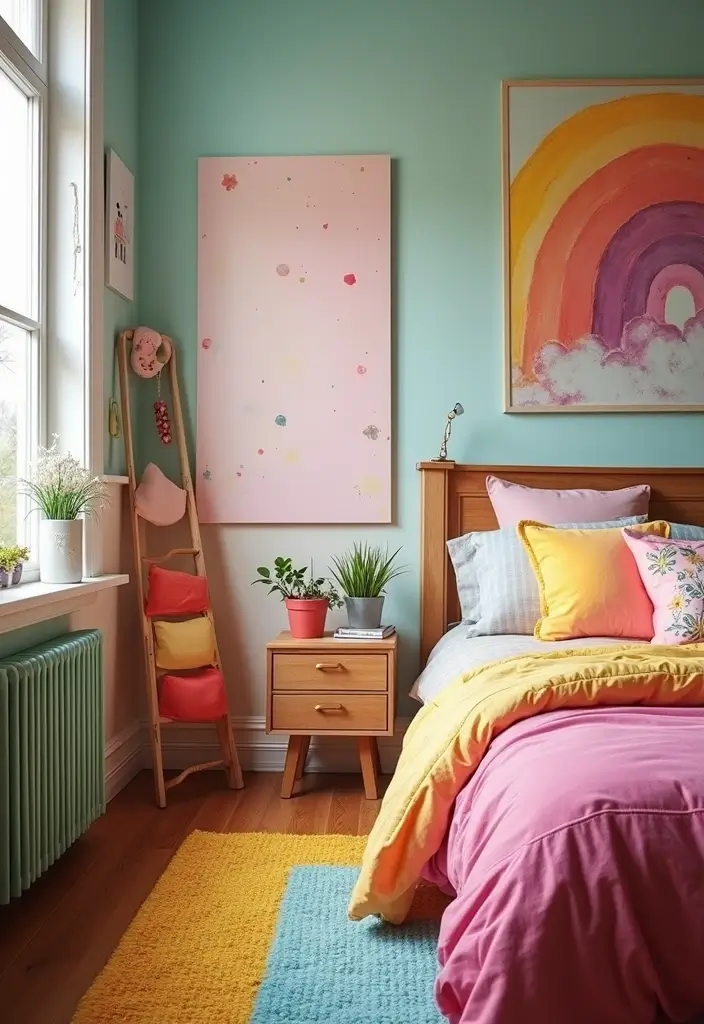 25 Girls Bedroom Ideas for 6 Year Olds That Are Sweet Playful 5. Colorful Rainbow Retreat