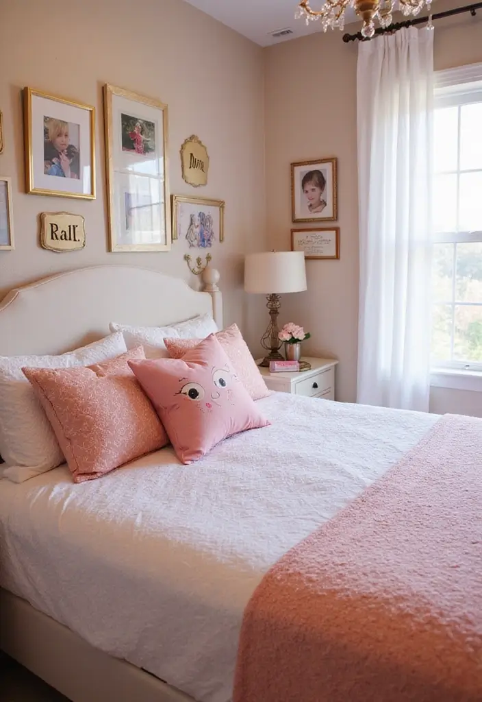 25 Princess Bedroom Ideas for Kids That Feel Straight Out of a Castle 18. Personalized Touches