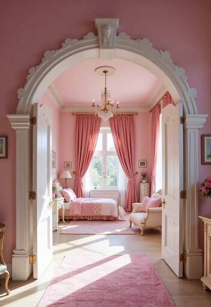 25 Princess Bedroom Ideas for Kids That Feel Straight Out of a Castle 20. Castle Gate Entrance