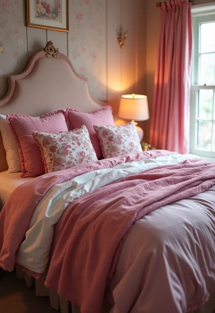 25 Princess Bedroom Ideas for Kids That Feel Straight Out of a Castle 6. Dreamy Bed Linens