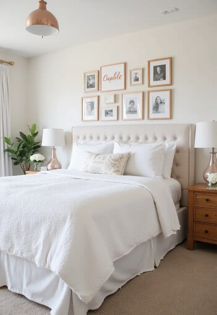 25 Rose Gold Bedroom Ideas That Feel Glamorous Feminine 11. Personalized Rose Gold Decor