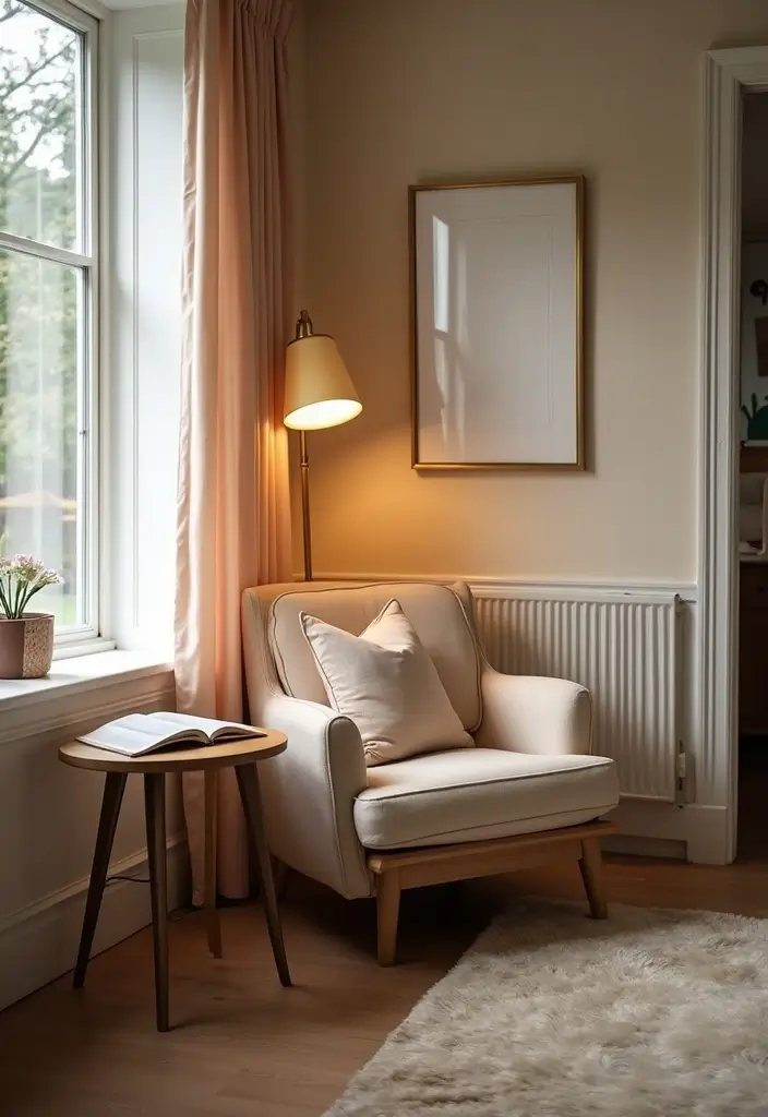 25 Small Primary Bedroom Ideas That Feel Calm Luxurious 11. Create a Reading Nook