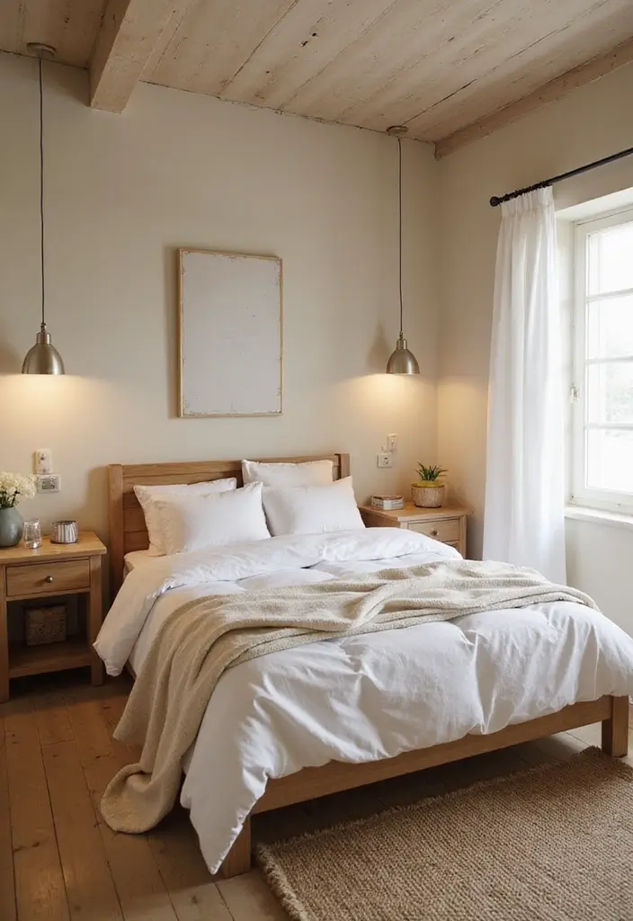 25 Small Primary Bedroom Ideas That Feel Calm Luxurious 24. Use Natural Materials