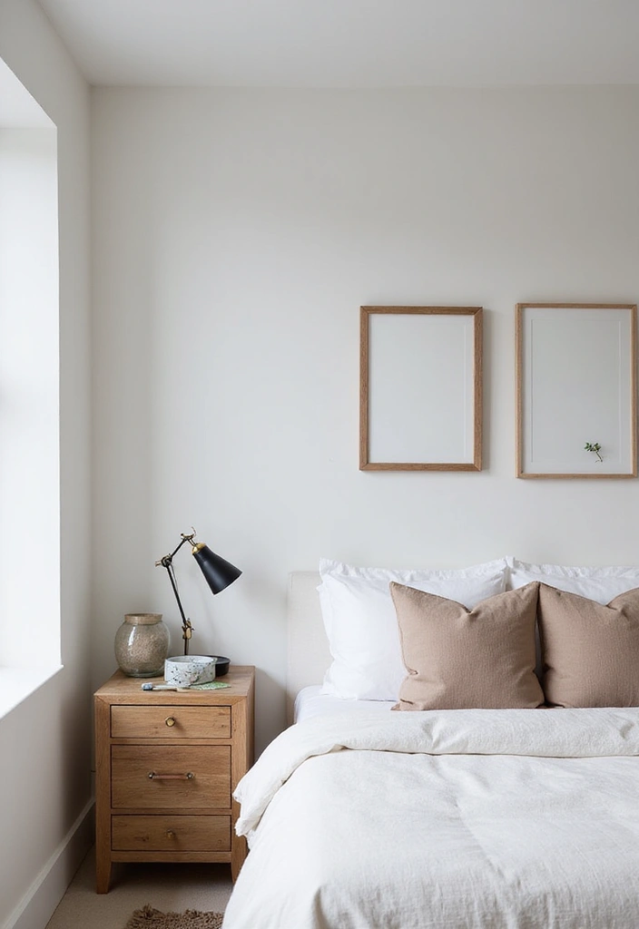 25 Small Primary Bedroom Ideas That Feel Calm Luxurious 5. Incorporate Minimalist Decor Ideas