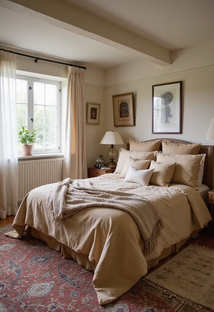 25 Tan Comforter Bedroom Ideas That Feel Soft Balanced 15. Soft Textiles