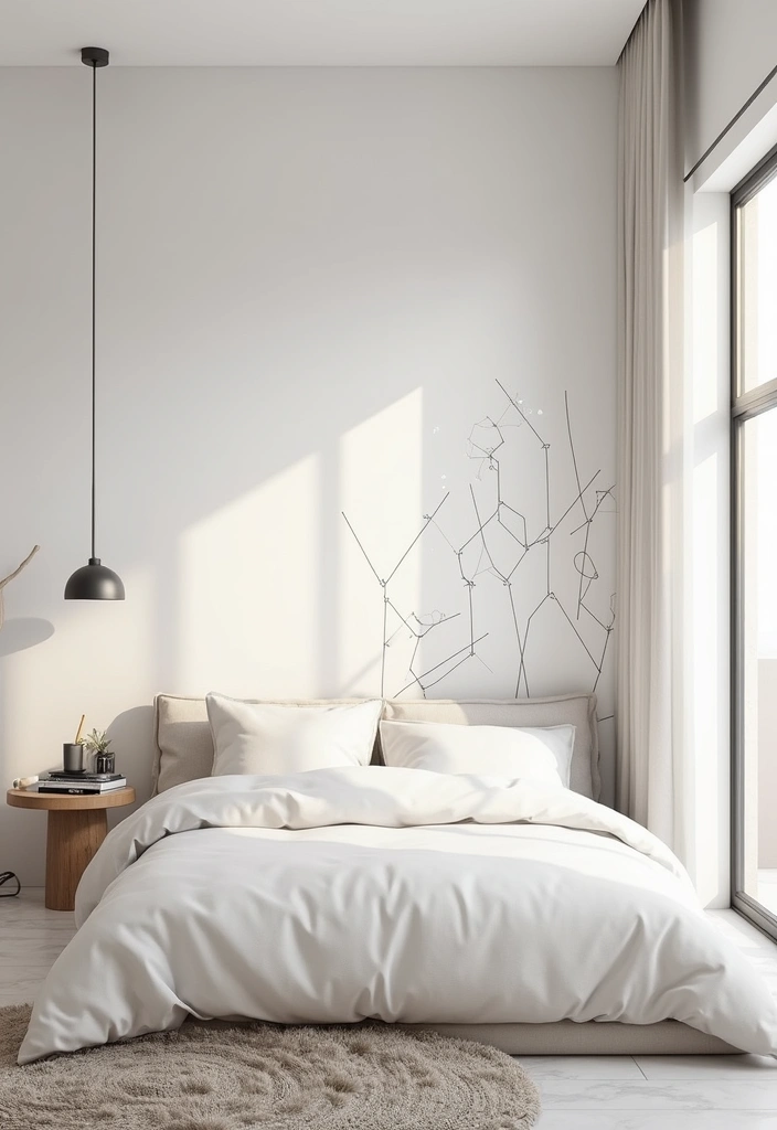 25 Wall Drawing Bedroom Art Ideas That Spark Creativity 11. Line Art
