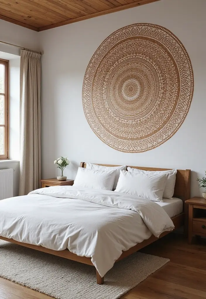 25 Wall Drawing Bedroom Art Ideas That Spark Creativity 19. Zen Patterns