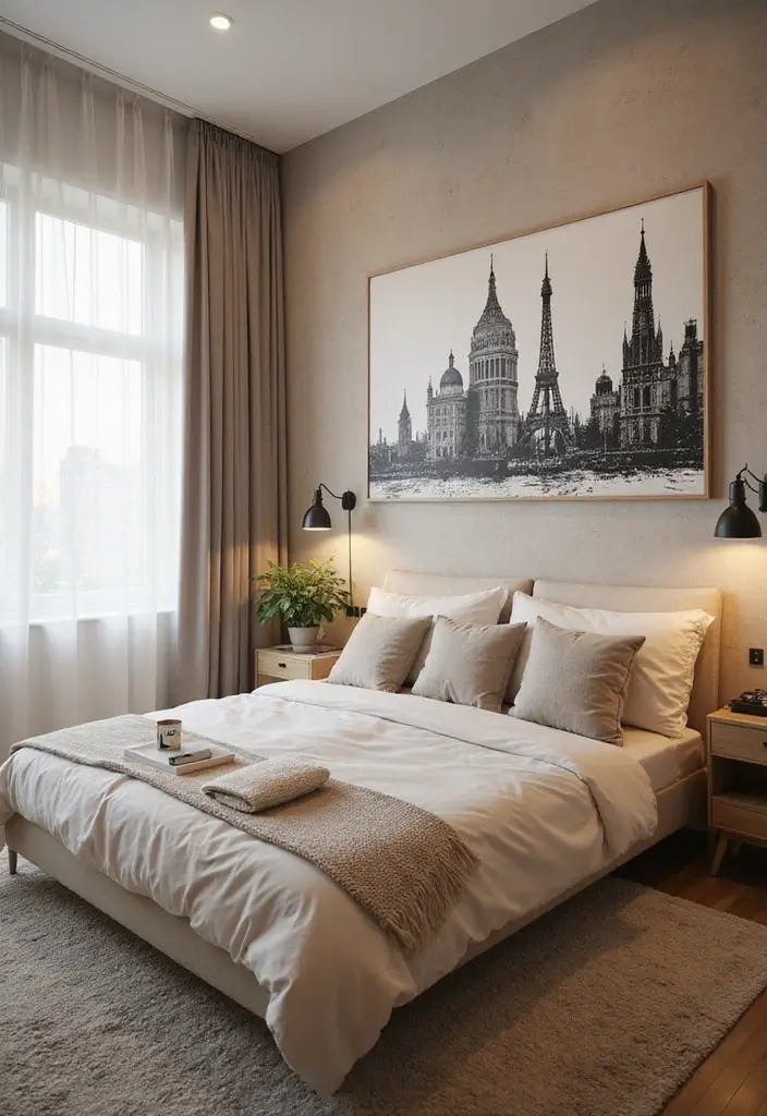 25 Wall Drawing Bedroom Art Ideas That Spark Creativity 20. Artistic Time Lapse