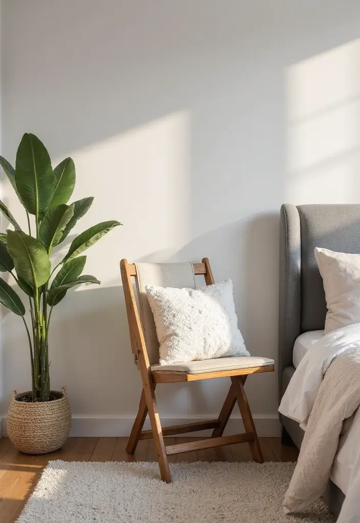 26 Bedroom Chair Ideas for Small Spaces That Save Space in Style 24. Foldable Chairs