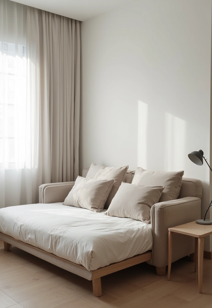 26 Bedroom Small Space Ideas That Feel Airy Organized 3. Use Space Saving Furniture