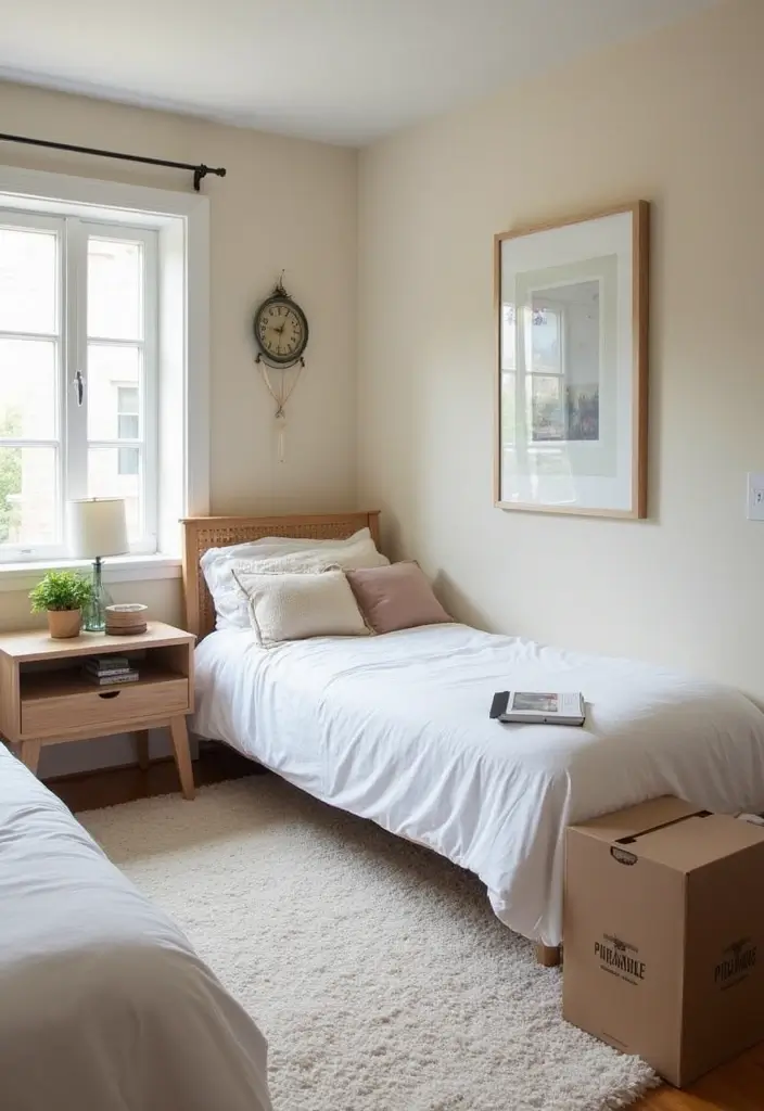 26 Bedroom Small Space Ideas That Feel Airy Organized 9. Declutter Regularly